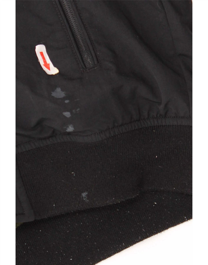 Jaqueta bomber masculina com capuz Tommy Hilfiger UK 38 poliamida preta média