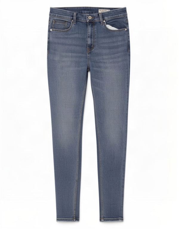 Marks & Spencer Ivy Skinny Jeans Feminino Reino Unido 12 Médio W30 L28 Azul Algodão