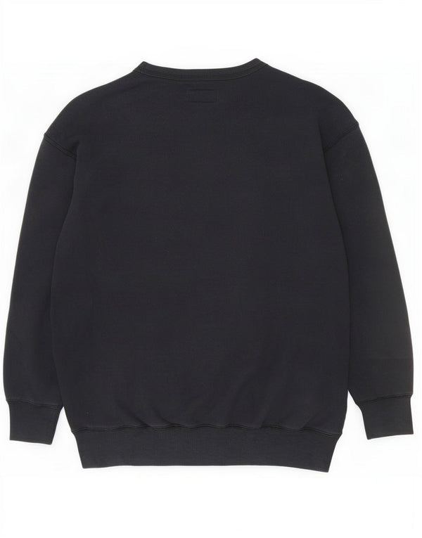 Converse feminino oversized moletom jumper UK 6 XS algodão preto