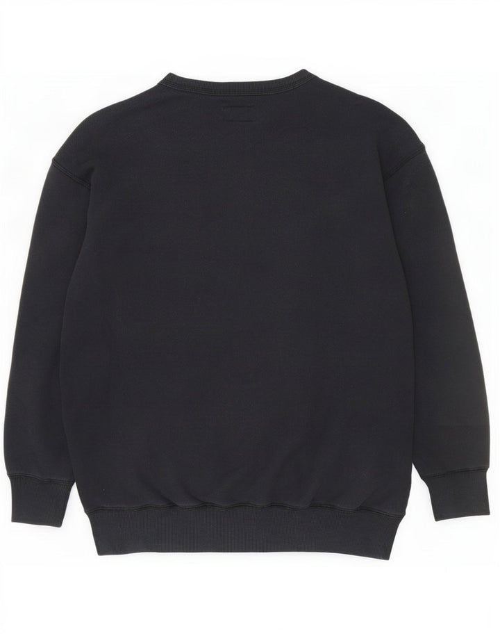 Converse feminino oversized moletom jumper UK 6 XS algodão preto
