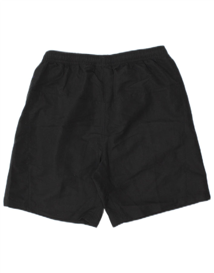 Shorts esportivos gráficos Lotto Boys 13-14 anos grande poliéster preto