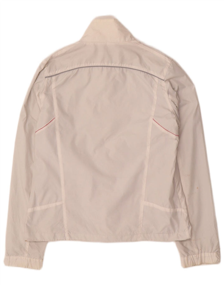 SERGIO TACCHINI Jaqueta de chuva feminina IT 42 poliéster branco médio
