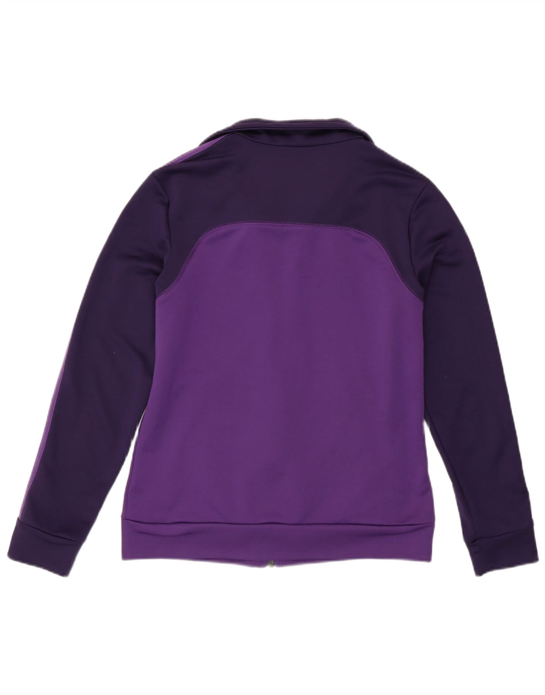 Adidas Womens Tracksuit Top Jacket UK 8/10 Pequeno Roxo Poliéster