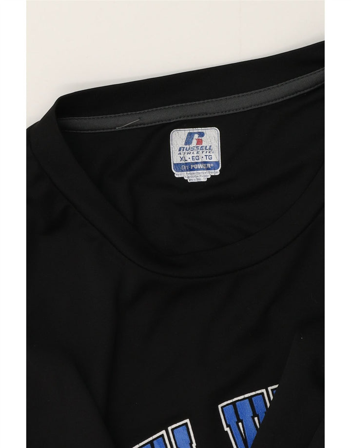 Colete gráfico Russell Athletic masculino Dri-Power Top XL preto