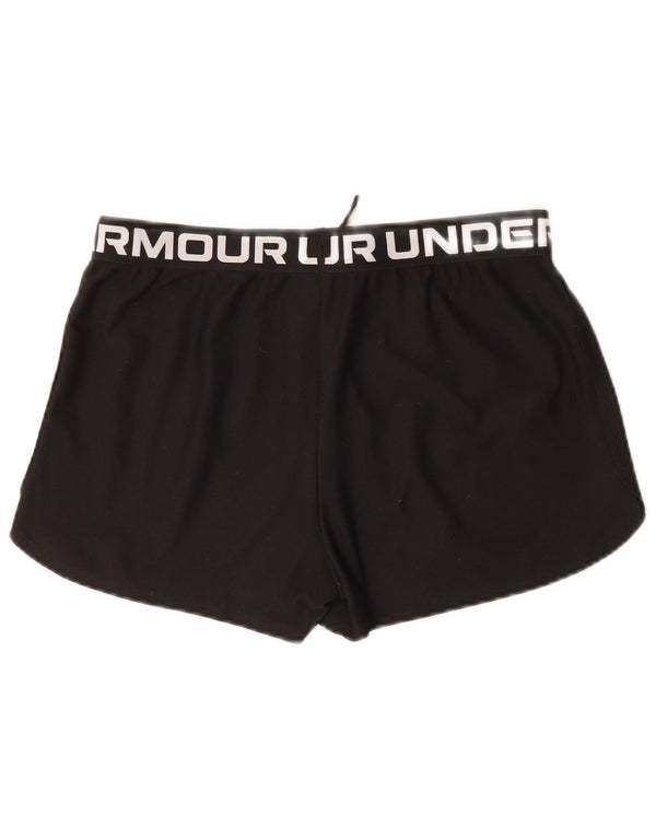 Shorts esportivos gráficos UNDER ARMOUR para meninas 13-14 anos XL preto poliéster
