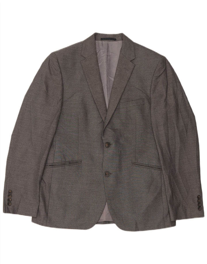 Jaqueta blazer masculina sob medida de 2 botões da Marks & Spencer Reino Unido 40 cinza médio