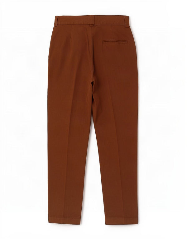 Zara Calça Chino Feminina Cintura Alta XS W24 L25 Marrom