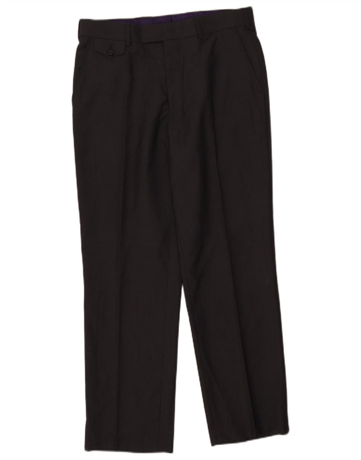 Calça masculina reta Ted Baker W33 L29 cinza