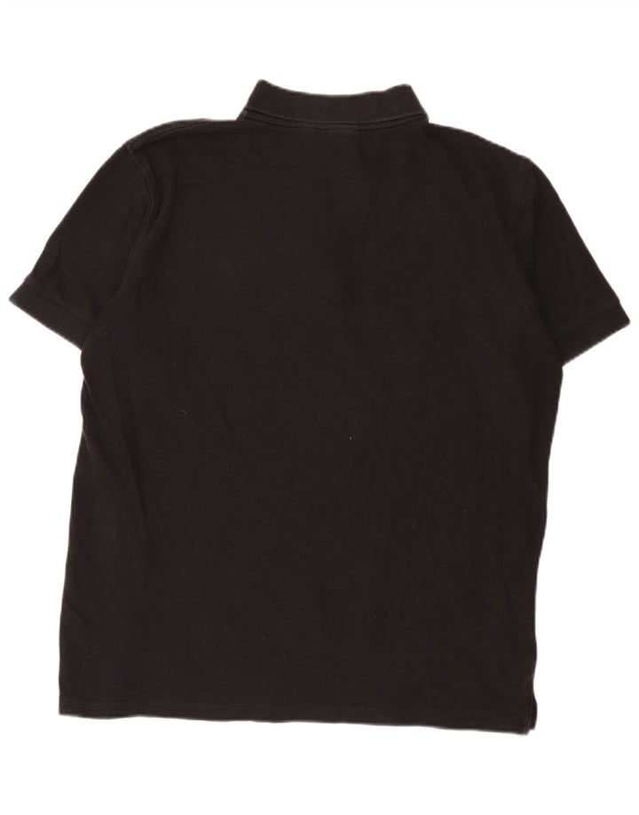 Camisa polo masculina Russell Athletic algodão preto médio
