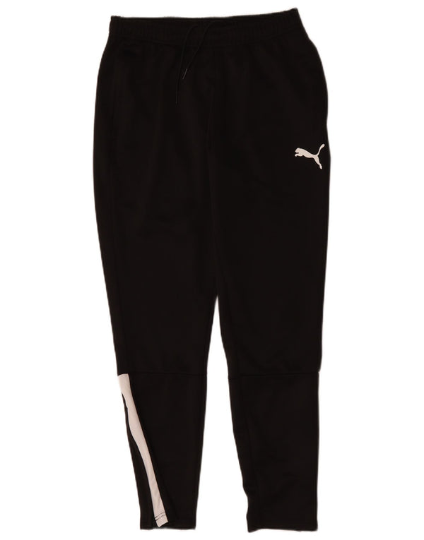 Calça de treino masculina Puma médio preto colorblock poliéster