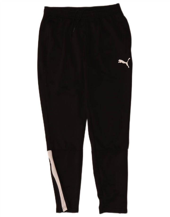 Calça de treino masculina Puma médio preto colorblock poliéster