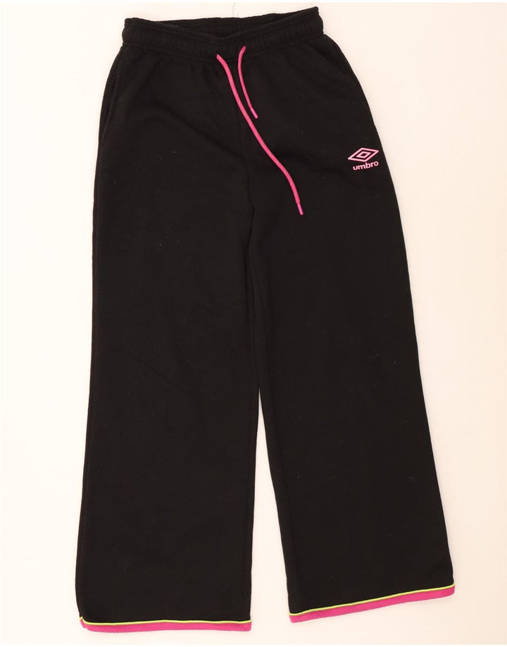 Calça de treino feminina Umbro UK 14 poliéster colorblock preto médio