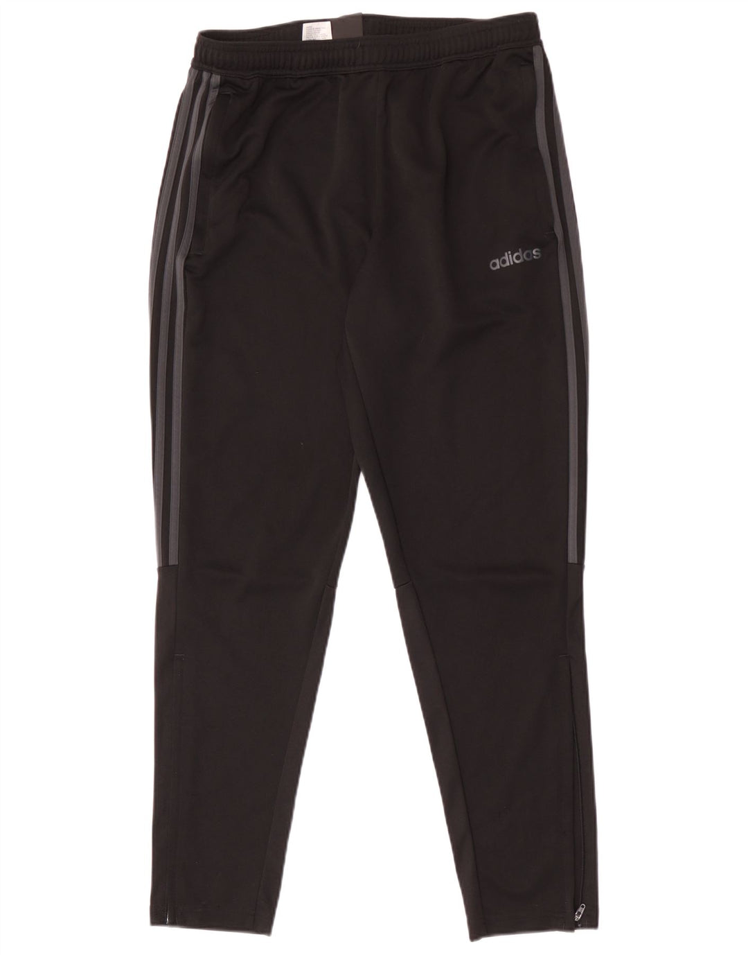 Calça de treino masculina Adidas Climalite grande poliéster colorblock preto