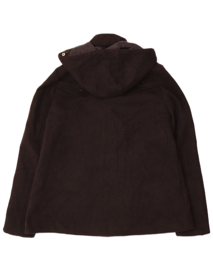 Jaqueta bomber com capuz feminina Zara UK 6 XS poliéster preto