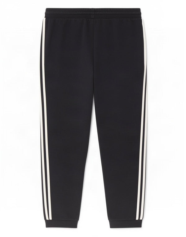 Calças de treino masculinas Adidas Joggers grandes de algodão preto