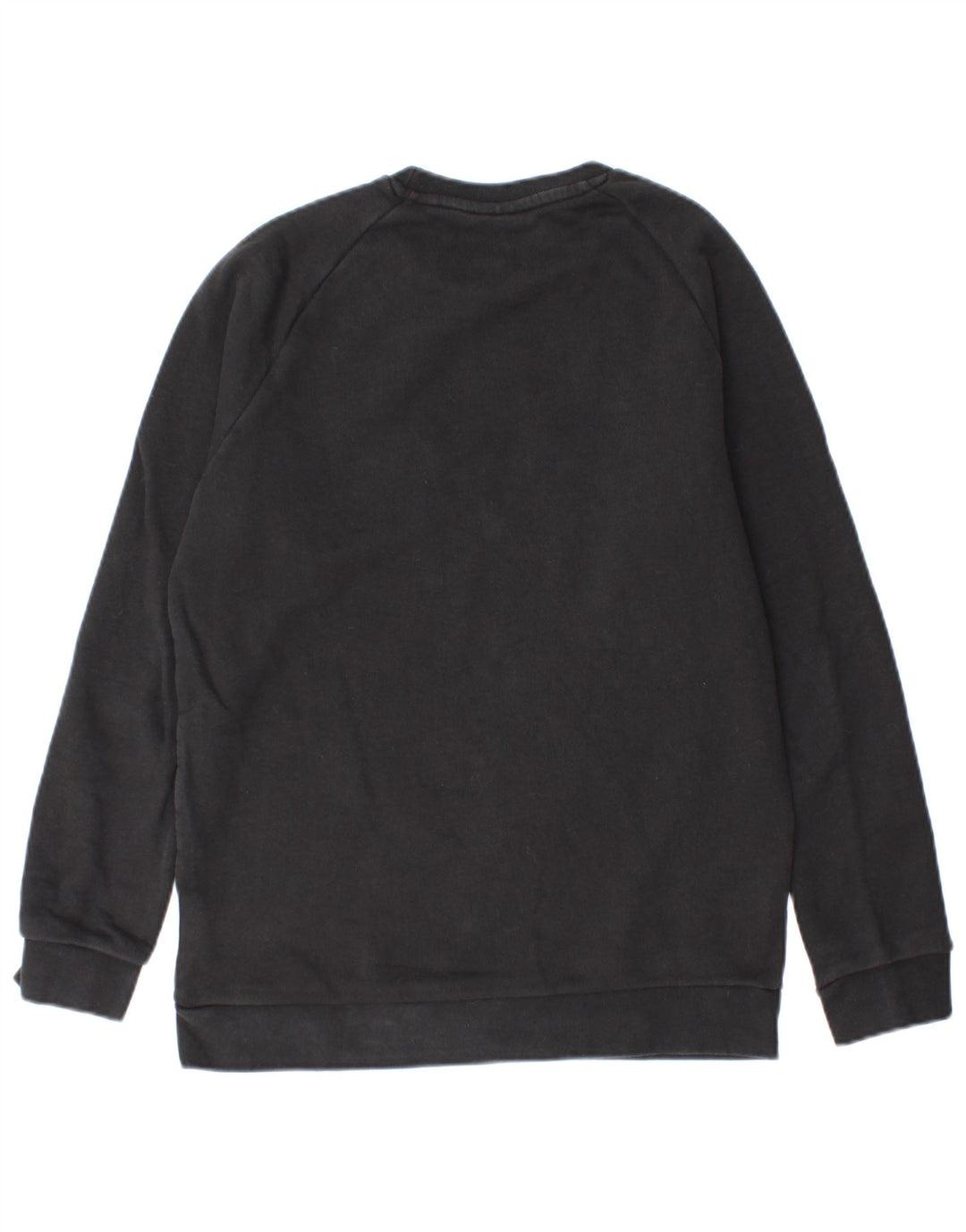 ADIDAS Mens Moletom Jumper Pequeno Algodão Preto