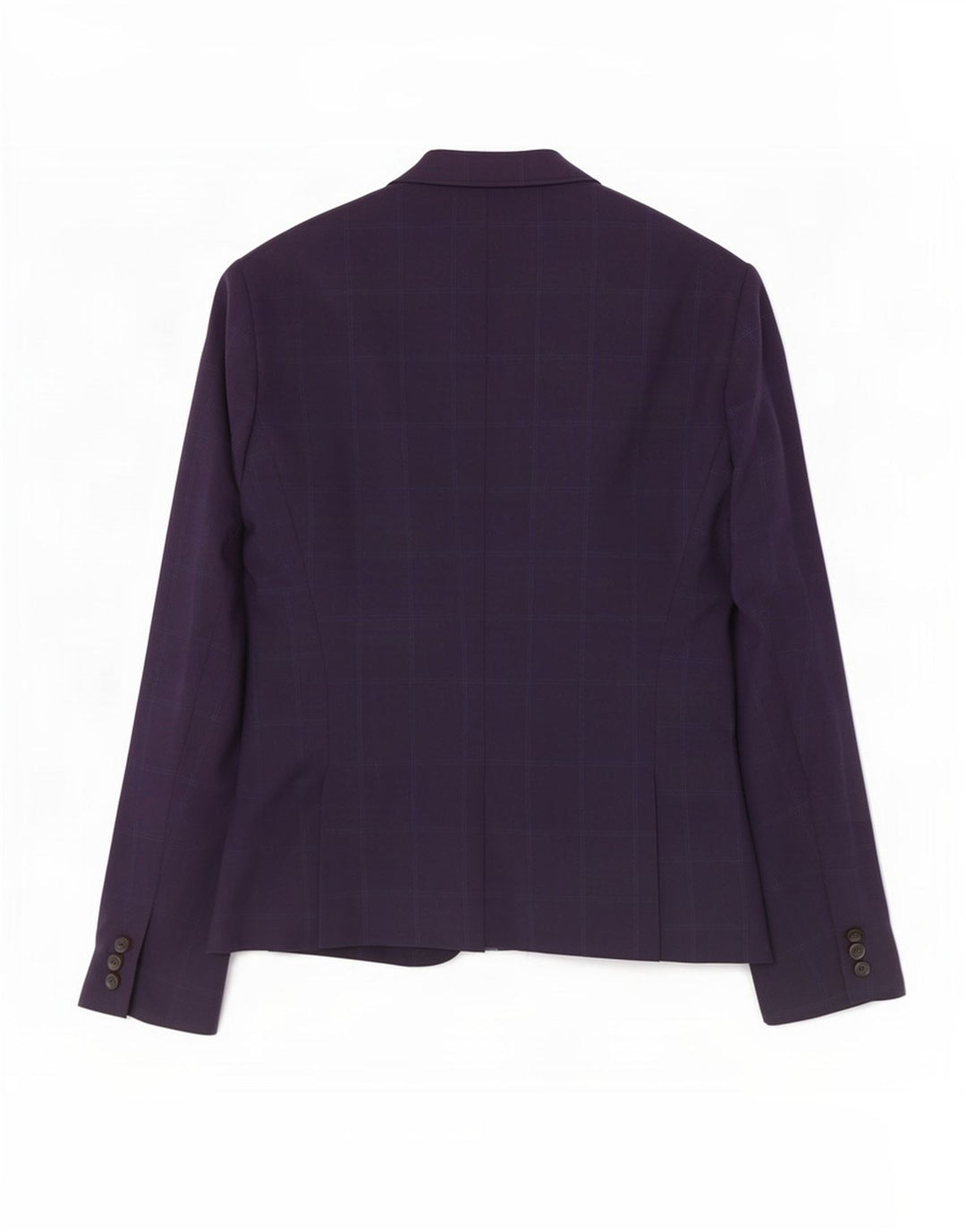 Jaqueta blazer feminina Zara com 1 botão UE 38 pequena xadrez azul marinho