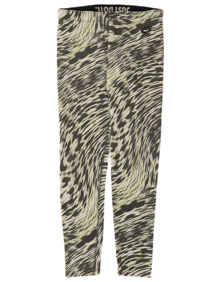 Leggings Nike Femininas UK 12 Médias Multicoloridas Animal Print Algodão