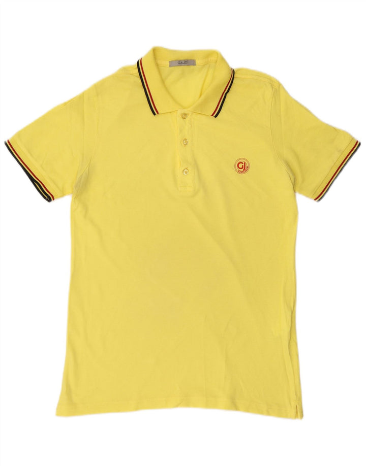 Camisa polo masculina GAUDI grande algodão amarelo