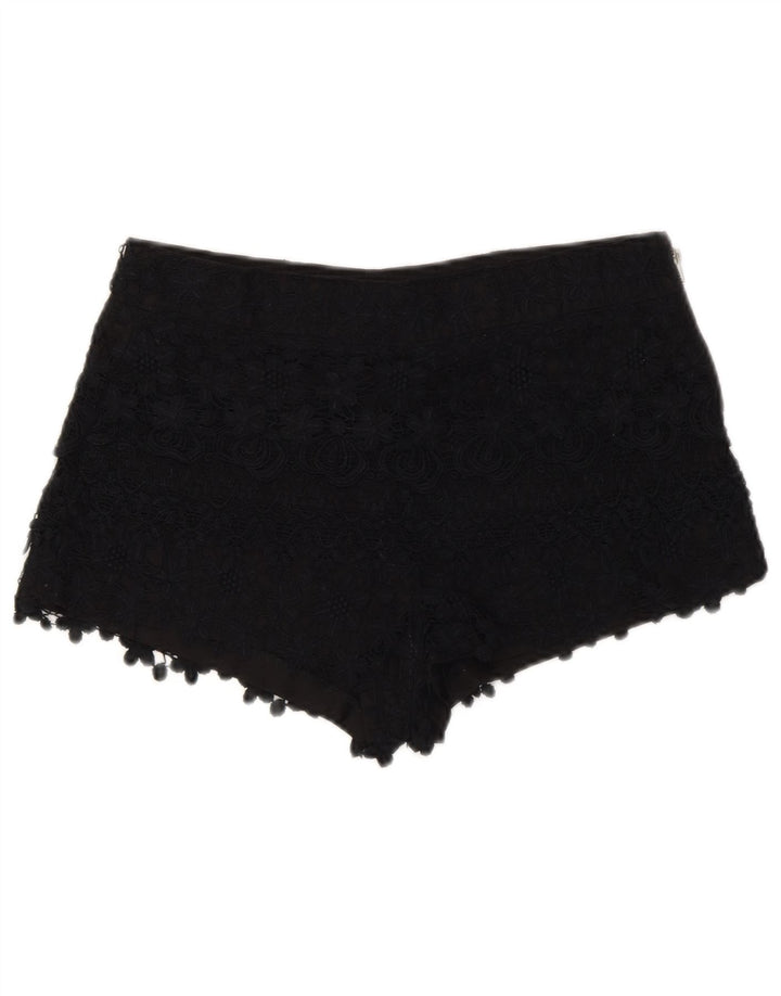 Calça feminina Zara XS W24 preta floral