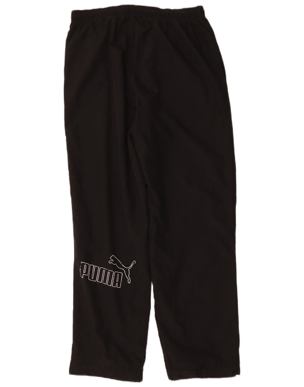 Calça de treino masculina Puma Graphic grande poliéster preto