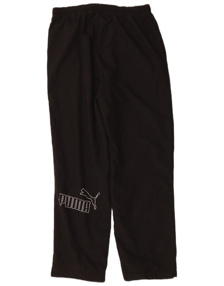 Calça de treino masculina Puma Graphic grande poliéster preto