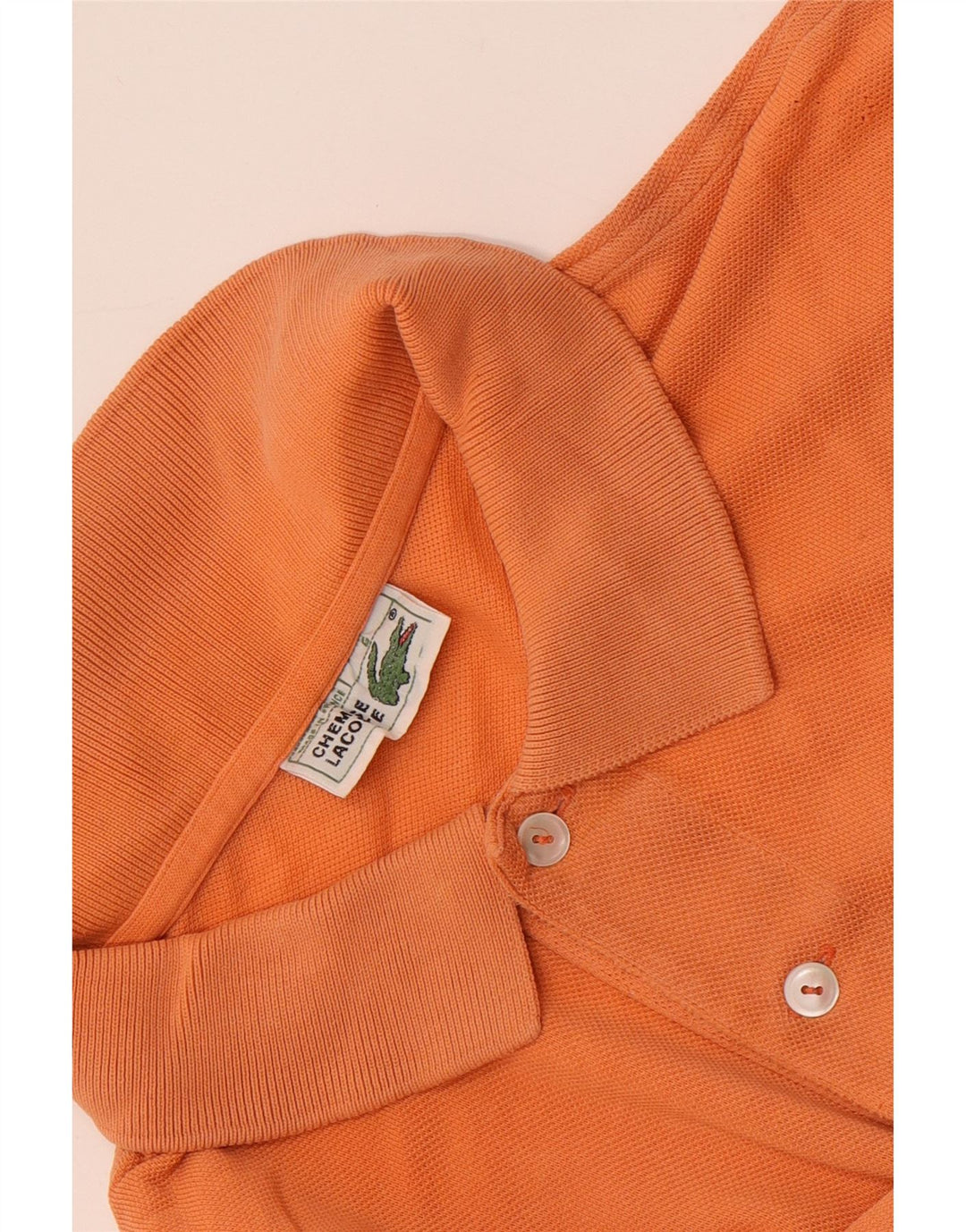 Camisa polo masculina Lacoste tamanho 6 XL laranja