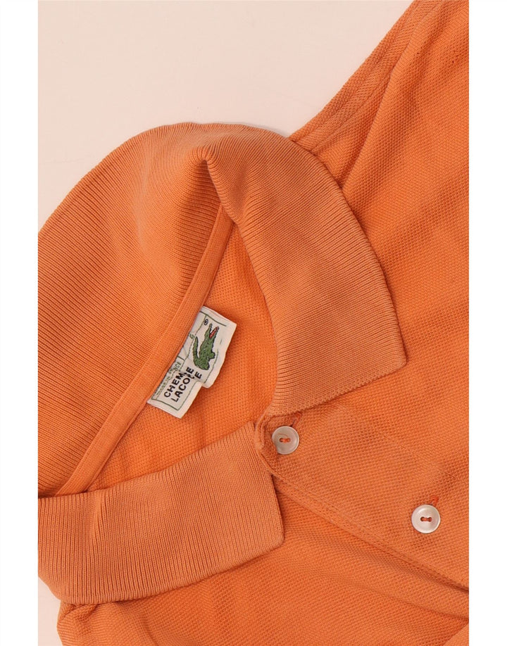 Camisa polo masculina Lacoste tamanho 6 XL laranja