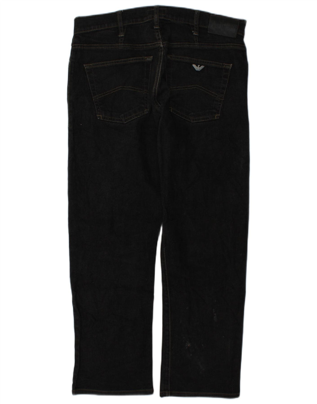 Armani Masculino Zathan Straight Jeans W33 L28 Algodão Cinza