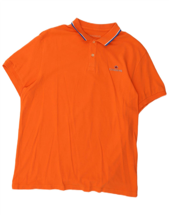 Camisa polo masculina CANADIENS IT 56 2XL algodão laranja