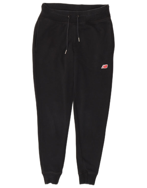 New Balance Mens Calças de treino Joggers Pequeno W28 L28 Algodão Preto
