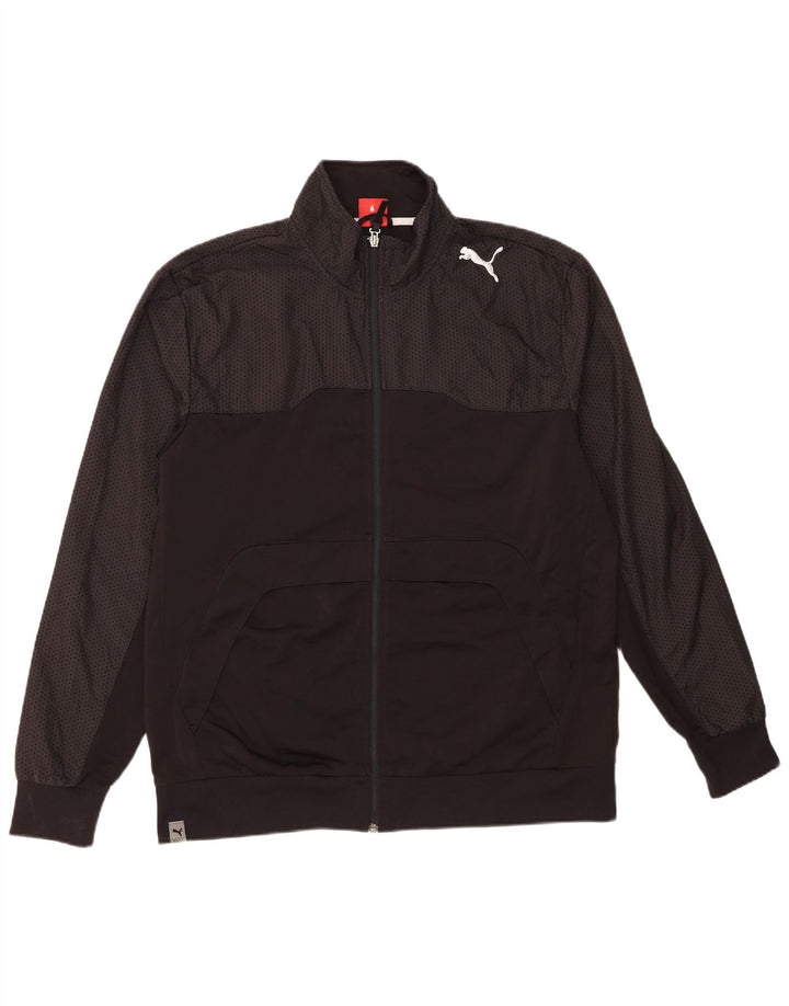 Puma Mens Tracksuit Top Jaqueta XL Preto Manchado