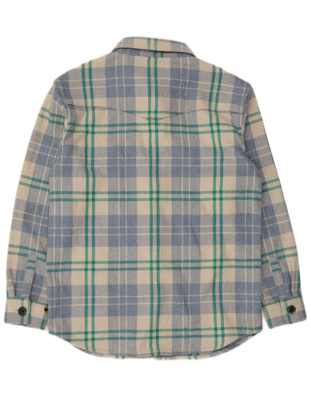 Camisa de flanela superdimensionada feminina Superdry UK 10 pequena xadrez multicolorida