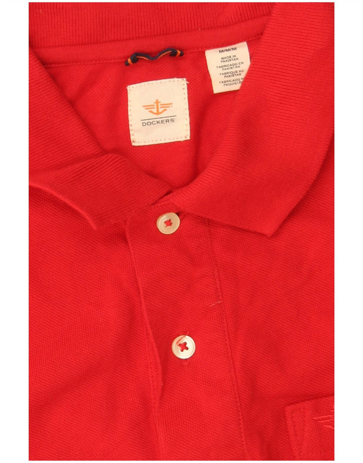 Camisa polo masculina Dockers médio algodão vermelho