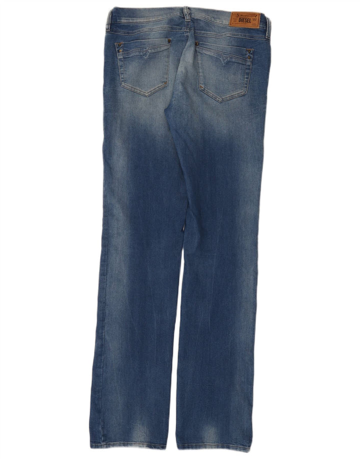 Diesel Feminino Ronhoir Regular Bootcut Jeans W32 L34 Azul Algodão