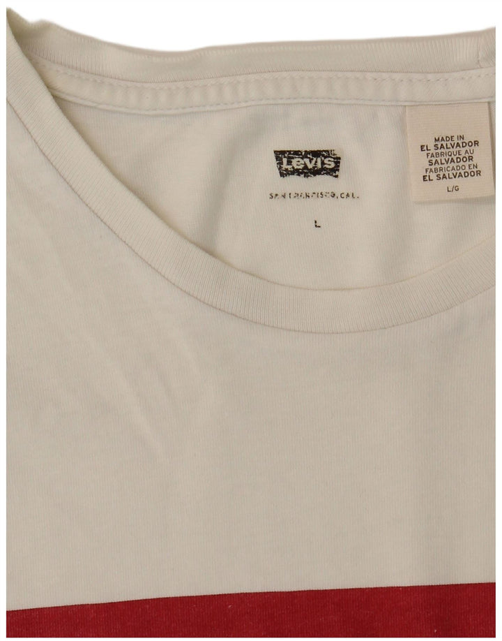 Camiseta gráfica masculina Levi's Top grande branco