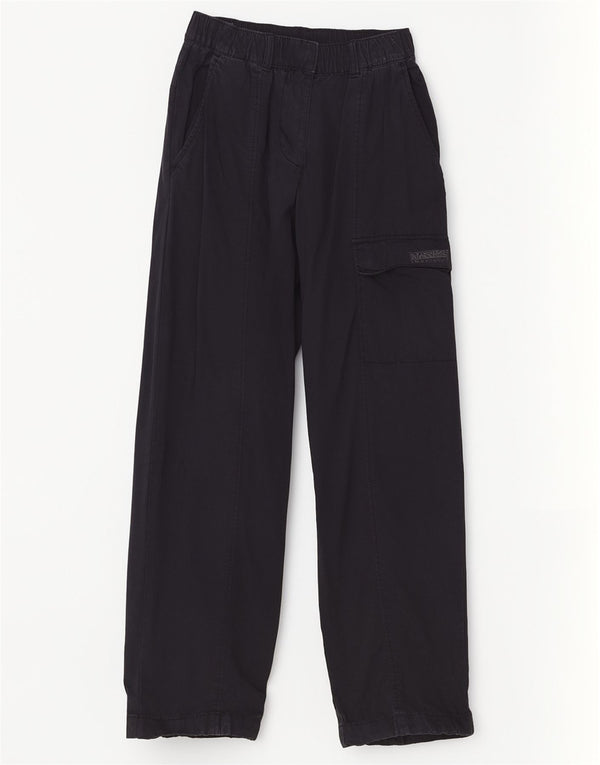 Napapijri Girls Loose Fit Cargo Trousers 11-12 Years W26 L27 Navy Blue