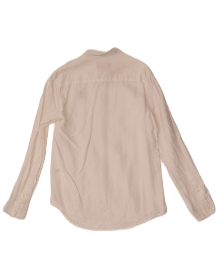 US Polo Assn. Camisa masculina tamanho 39 algodão branco pequeno