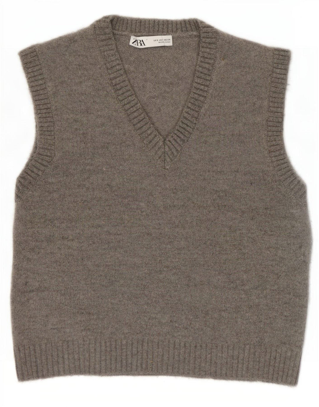 Zara Womens Vest Tank Top UK 10 Pequeno Cinza