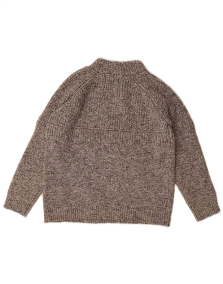 Zara Suéter feminino com gola tartaruga 9-10 anos poliéster cinza