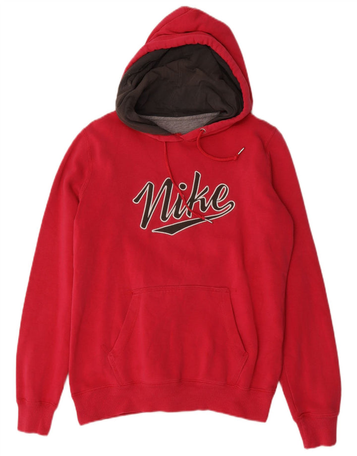 Nike Mens Graphic Hoodie Jumper Médio Algodão Vermelho