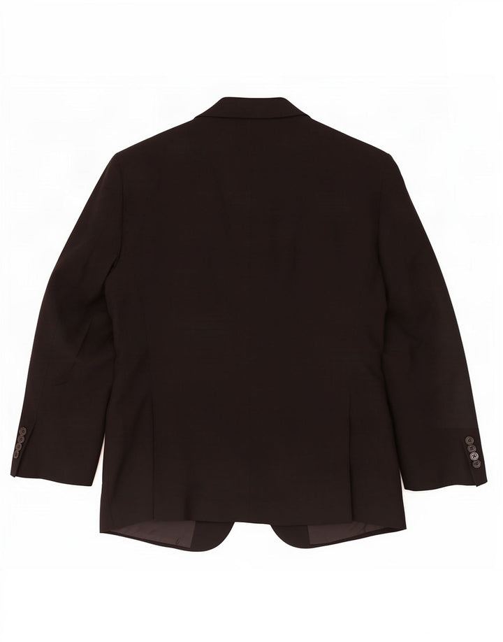 Jaqueta blazer masculina de 2 botões Marks & Spencer Reino Unido 40 médio preto
