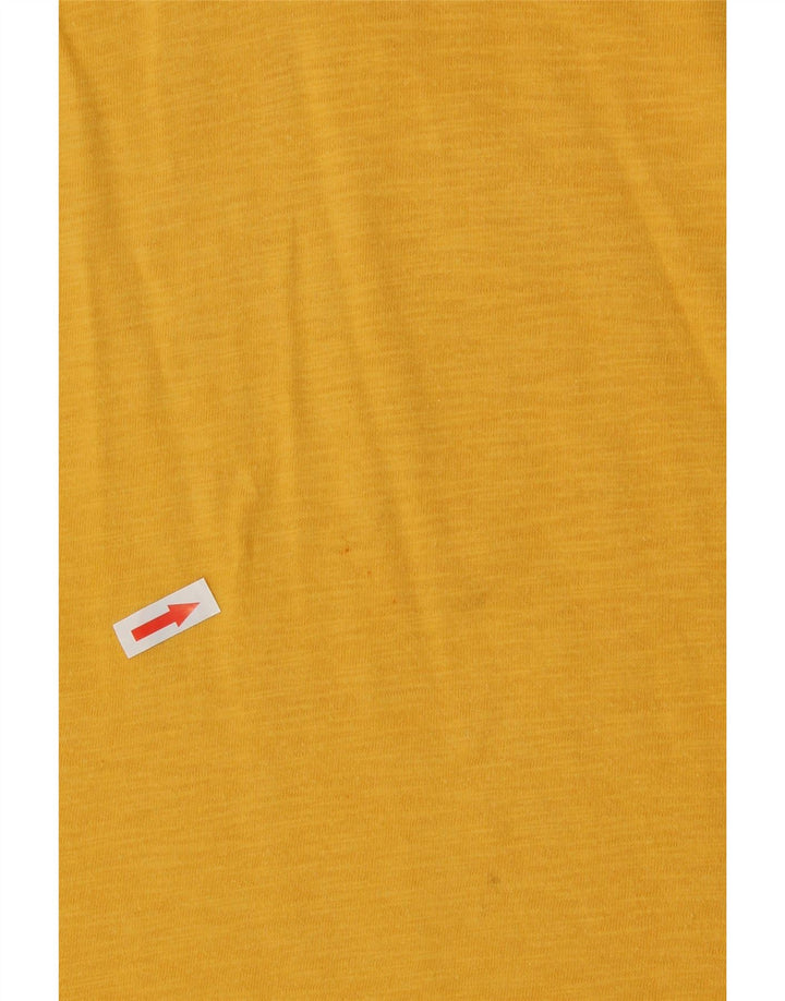 Top de colete gráfico feminino Levi's UK 14 médio amarelo