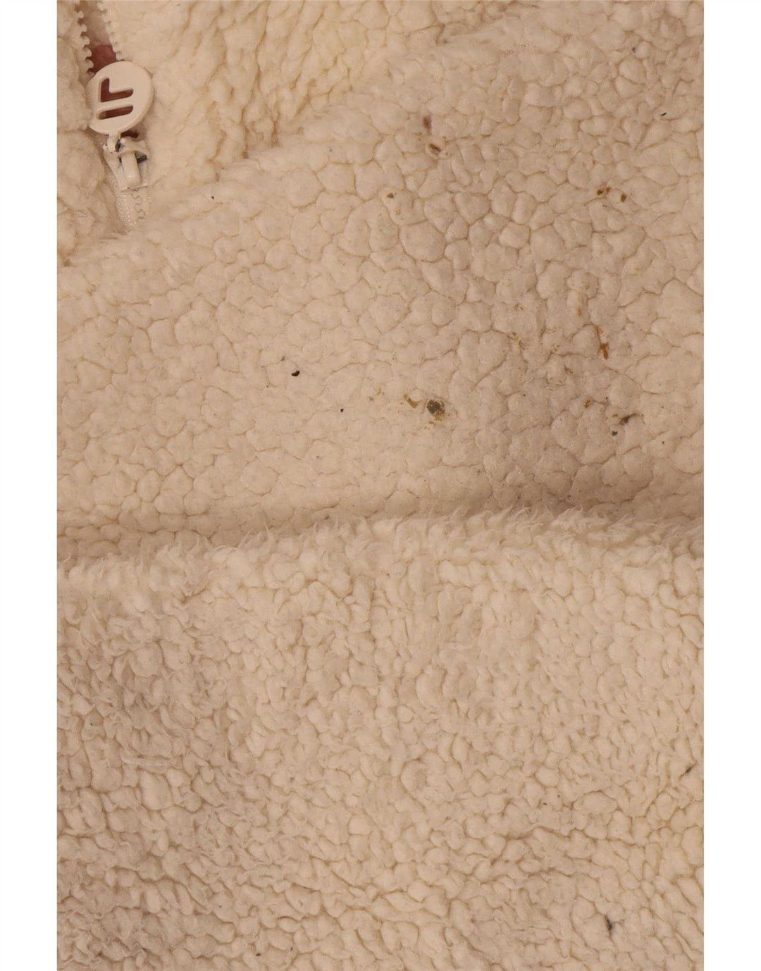Jaqueta feminina Fila Oversized Fleece UK 10 Small Off White Colourblock