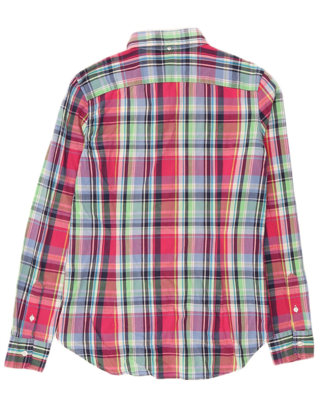 Camisa feminina Ralph Lauren EUA 8 médio algodão xadrez multicolorido