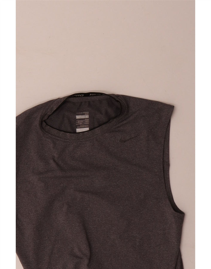 Top colete masculino NIKE UK 42/44 grande cinza