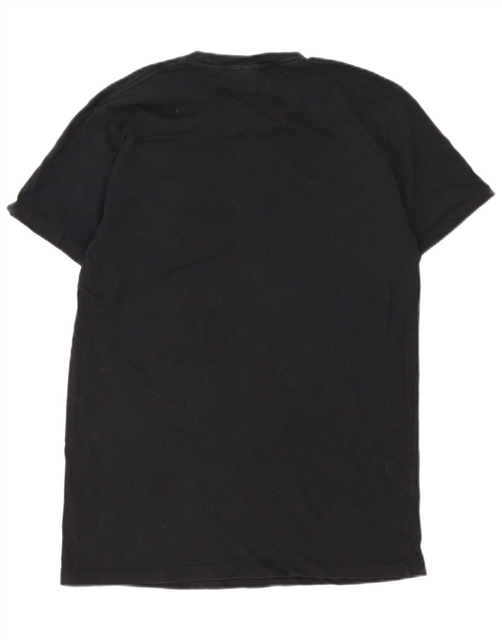 Diesel Camiseta Masculina Graphic Top Médio Preto