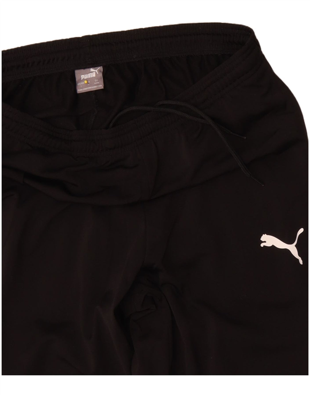 Calça de treino masculina Puma Joggers grande poliéster preto