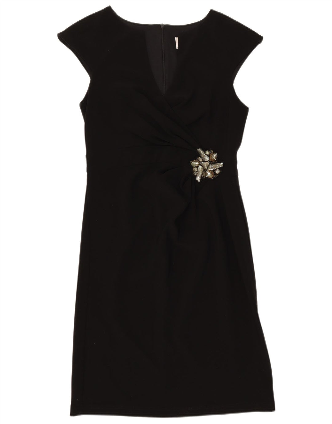 Vestido feminino Joseph Ribkoff em linha A Reino Unido 10 pequeno poliéster preto