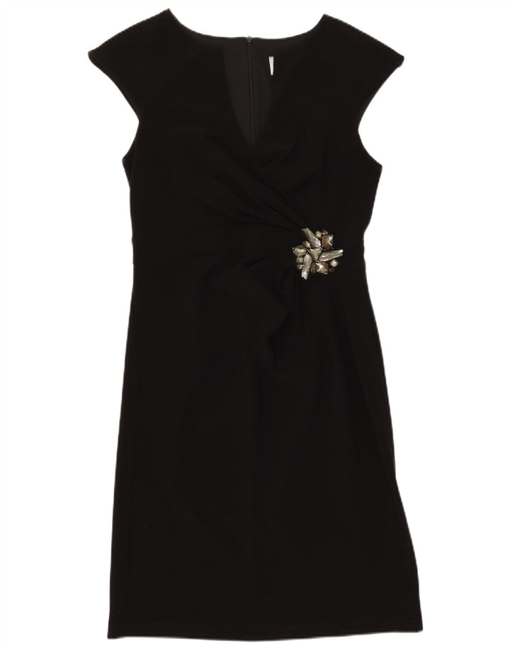 Vestido feminino Joseph Ribkoff em linha A Reino Unido 10 pequeno poliéster preto